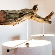houten boomstronk hanglamp